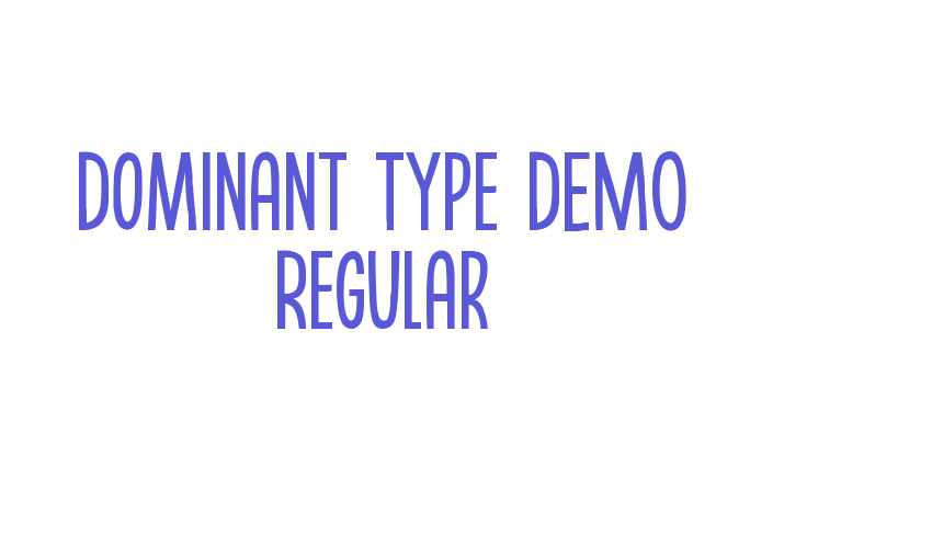 Dominant Type DEMO Regular Font