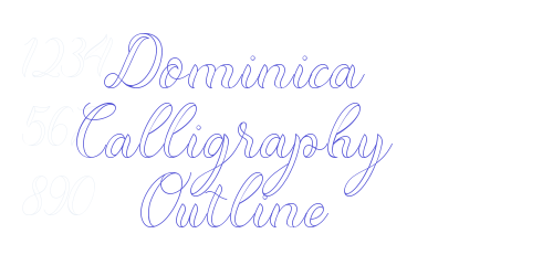 Dominica Calligraphy Outline-font-download