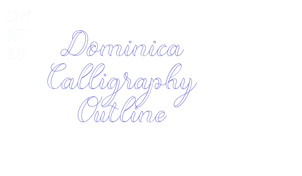 Dominica Calligraphy Outline-font-download