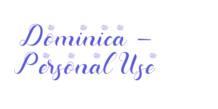 Dominica – Personal Use Font