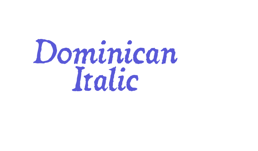 Dominican Italic Font