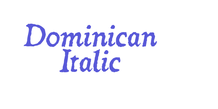 Dominican Italic Font Download