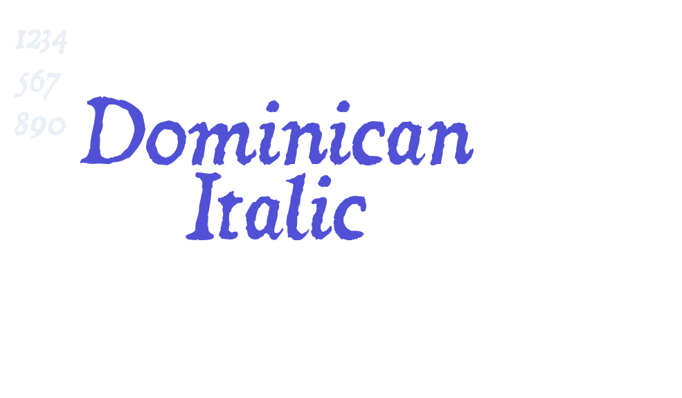 Dominican Italic-font-download