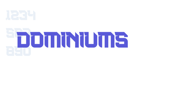 Dominiums font free