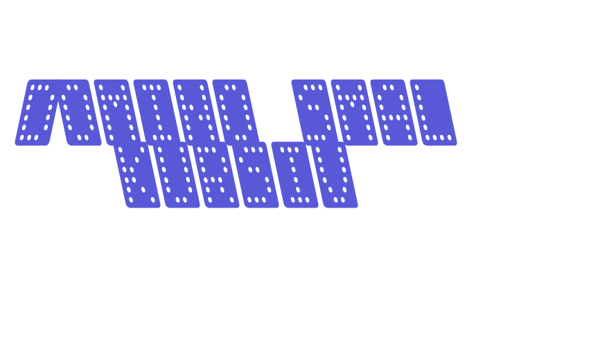 Domino smal kursiv Font