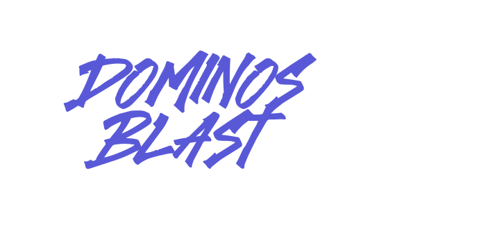 Dominos Blast Font Download