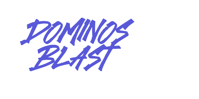 Dominos Blast Font