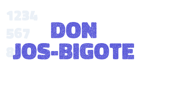 Don Jos-Bigote font free