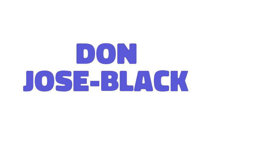 Don Jose-Black Font Download