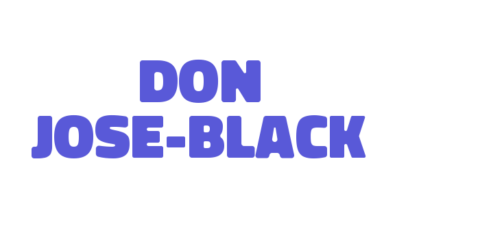 Don Jose-Black Font Download