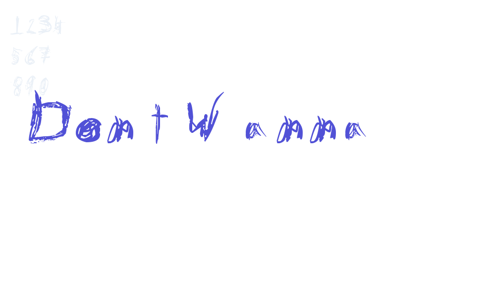 Don’t Wanna-font-download