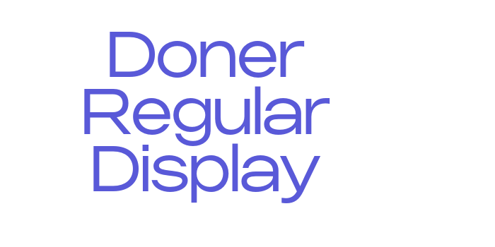 Doner Regular Display Font Download