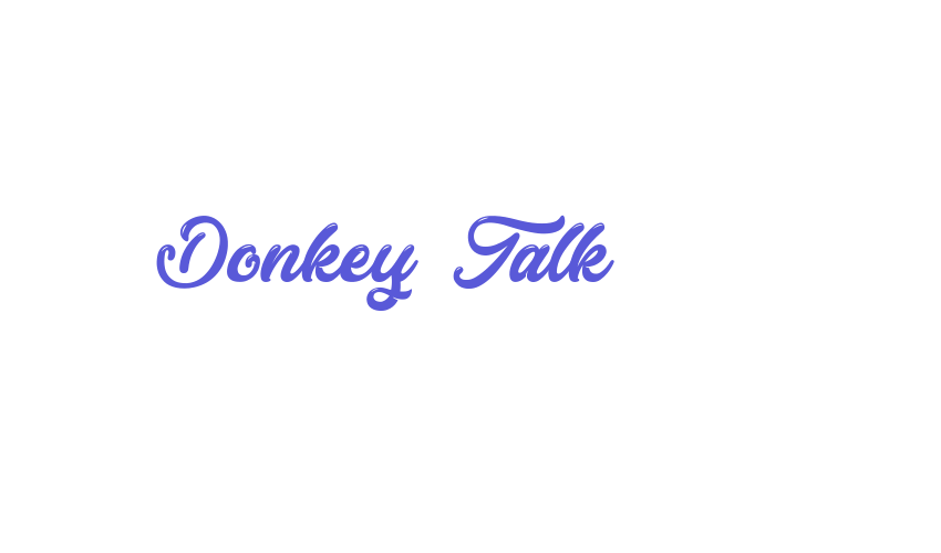 Donkey Talk Font