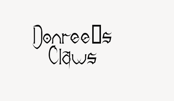 Donree’s Claws Font