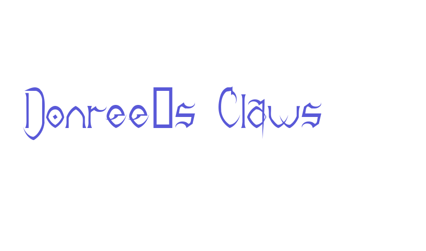 Donree’s Claws Font