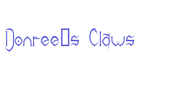 Donree’s Claws Font Download