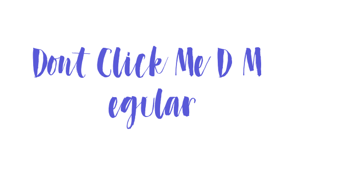 Dont Click Me DEMO Regular Font Download