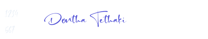 Dontha Tethaki-related font