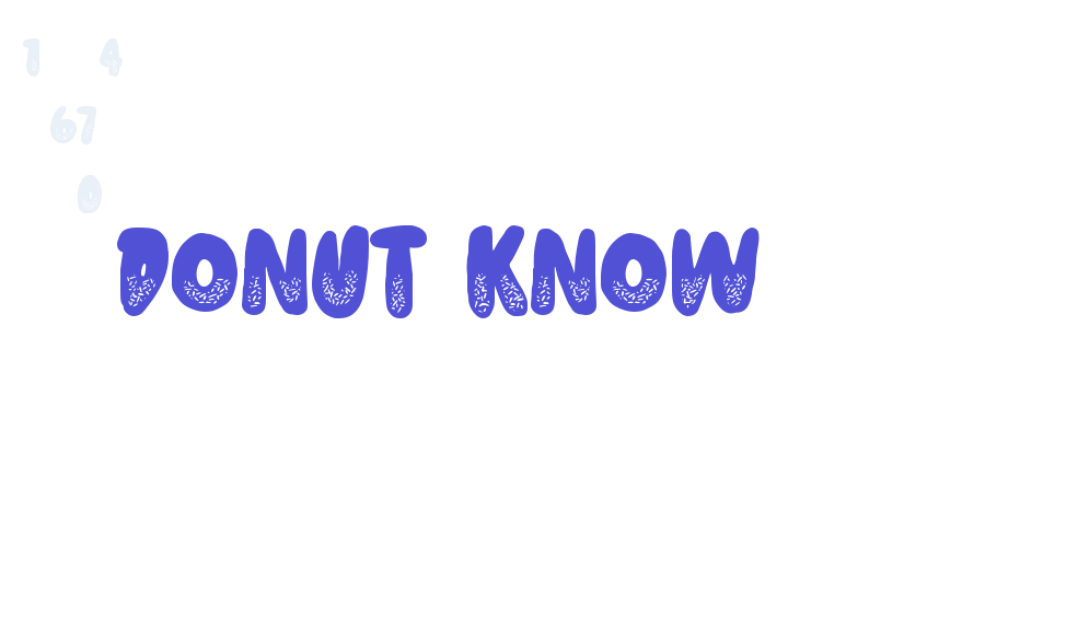 Donut Know-font-download