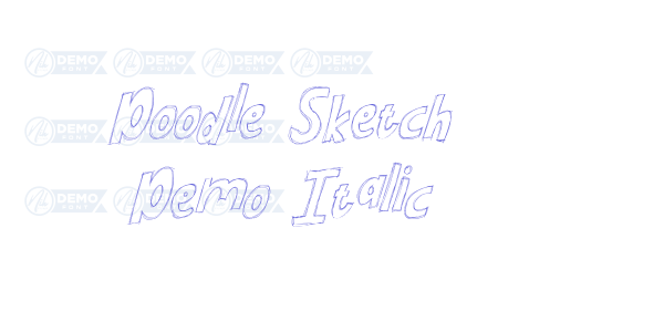 Doodle Sketch Demo Italic font free