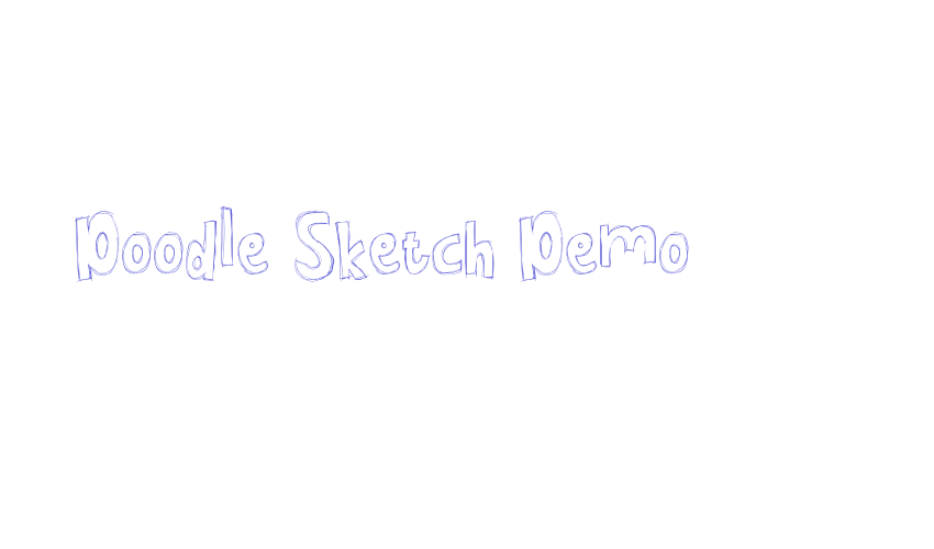 Doodle Sketch Demo Font Download