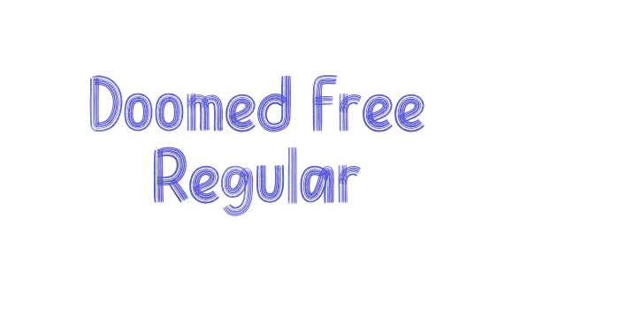 Doomed Free Regular Font Download