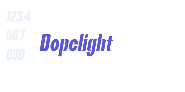 Dopelight font free