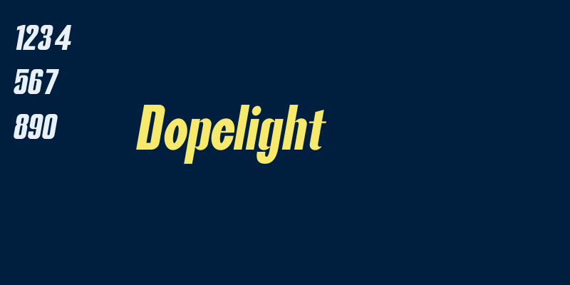 Dopelight font free