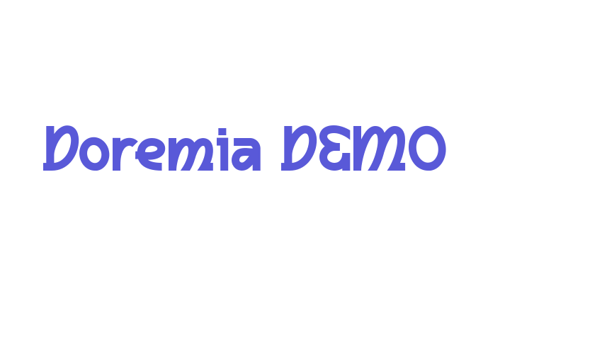 Doremia DEMO Font