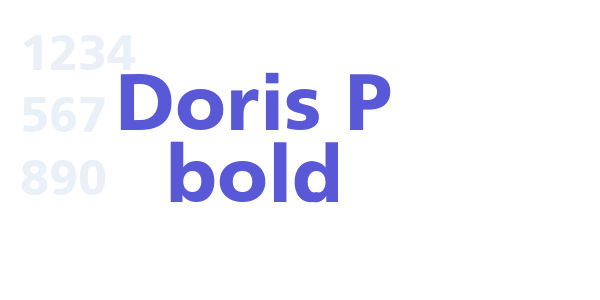 Doris P bold font