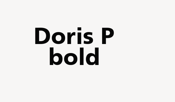 Doris P bold Font