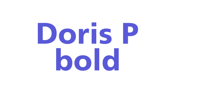 Doris P bold Font