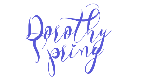 Dorothy Spring Font Download