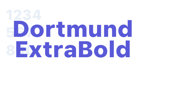 Dortmund ExtraBold font free