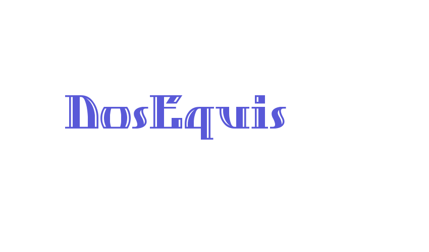 DosEquis Font Download