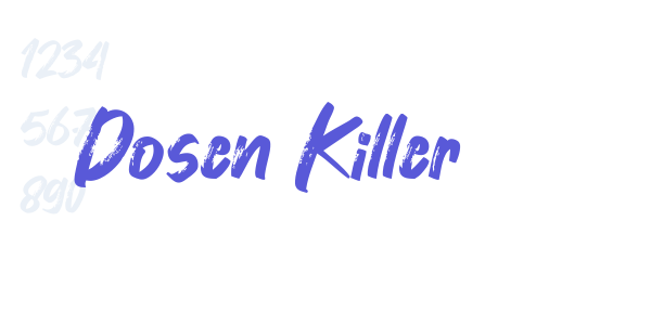 Dosen Killer font free