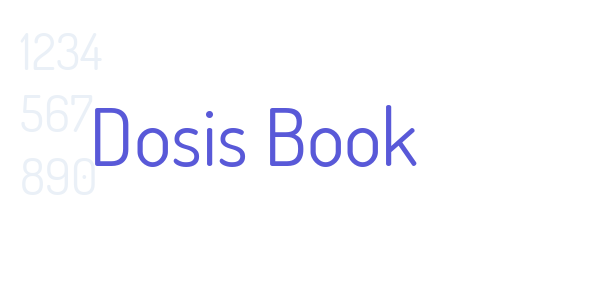 Dosis Book font free