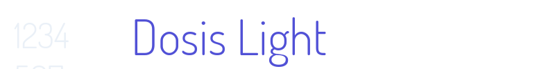 Dosis Light-font