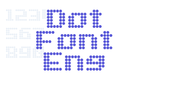 Dot Font Eng font free