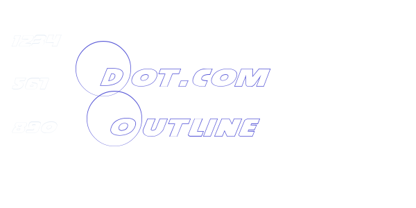 Dot.com Outline font