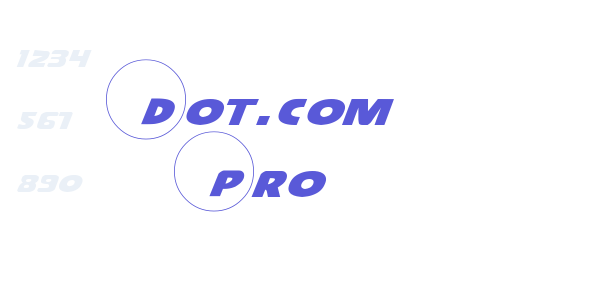 Dot.com Pro font free