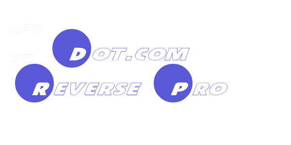 Dot.com Reverse Pro font free