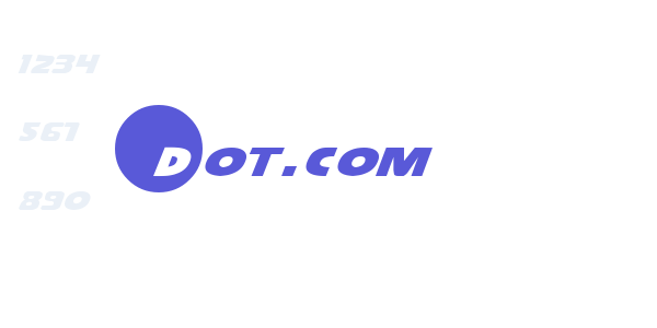 Dot.com font