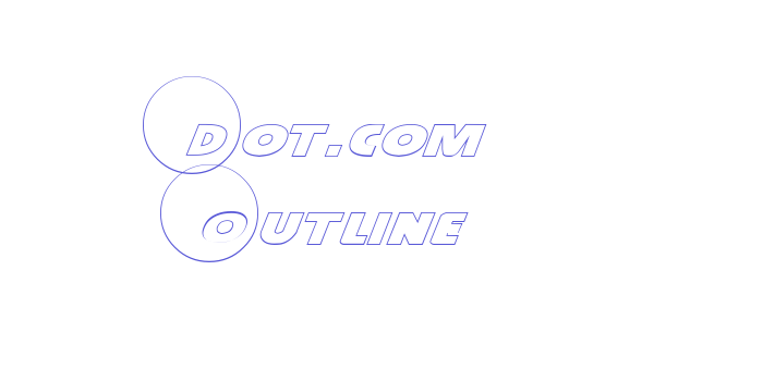 Dot.com Outline Font Download