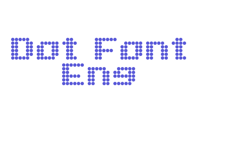 Dot Font Eng Font Download