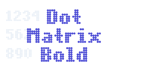 Dot Matrix Bold-font-download