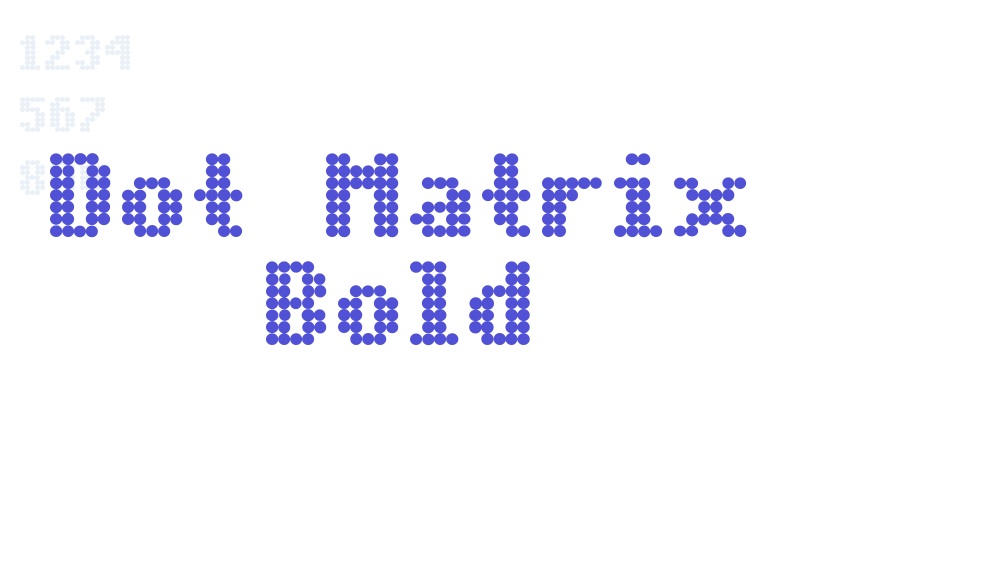 Dot Matrix Bold-font-download