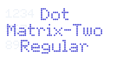 Dot Matrix-Two Regular-font-download