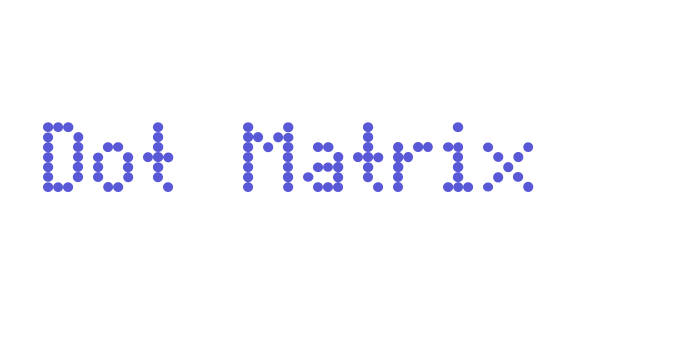 Dot Matrix Font