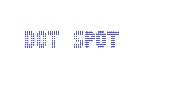 Dot Spot Font